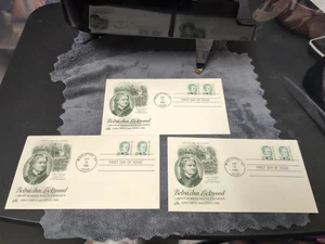 Lotto 3 francobolli primo giorno emissione Belva Ann Lockwood 1986 #2178 FDC Artcraft Cachet - Foto 1 di 7