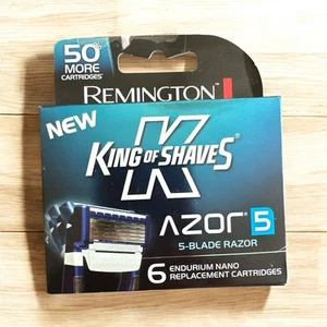 Remington King of Shaves Azor 5 Replacement Cartridges - Box w/ 6 Units - New - Picture 1 of 2