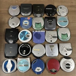 Lote a granel de 25 unidades de reproductor de CD reproductores de discos portátiles vintage/modernos para - Imagen 1 de 10