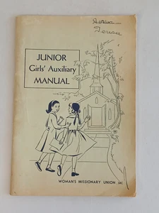 JUNIOR GIRLS AUXILIARY MANUAL Vintage 1964 Booklet Woman's Missionary Union SBC - Picture 1 of 13