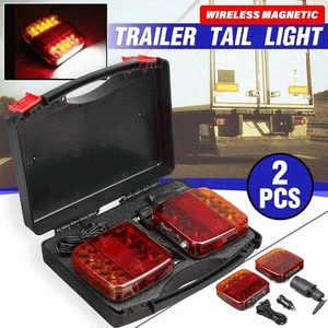 2X 7Pin LED Magnetic Wireless Trailer TailLight Kit ForTrailer-Truck Automotive - Bild 1 von 14