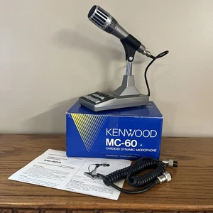 KENWOOD MC-60A Cardioid Dynamic Desktop Microphone Ham 8 pin Radio Untested - Picture 1 of 16