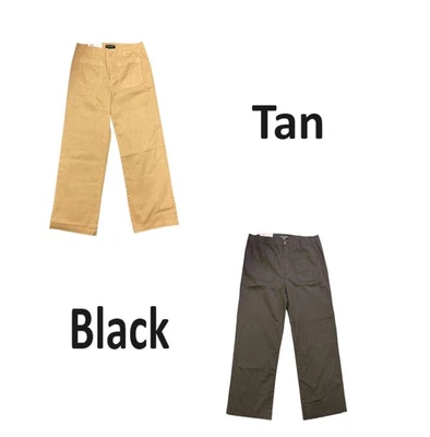 Social Standard Women's High Rise Straight to Wide Leg Twill Juliet Crop Pant - Image 1 of 3