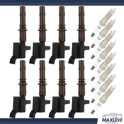 For Ford F150 2007-2010 Expedition 2009-2014 5.4L V8 Ignition Coil & Spark Plugs - Image 1 of 4