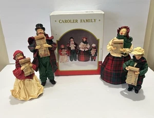 Vintage Kurt S Adler Weihnachtslieder Familie Figuren 4 Pappmaché - Bild 1 von 22