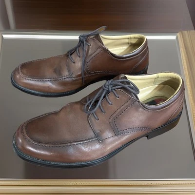 Chaps Mens Size  9.5 Brown Leather Lace Up Oxford Dress Shoes - Image 1 of 4