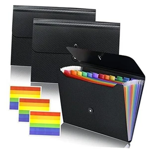 Pcs Accordian File Organizer Expanding File Folder, 1Pockets File Holder 3 - Picture 1 of 7