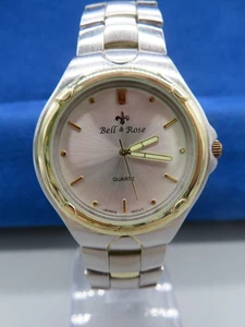 Herren Bell & Rose Silber/Gold Bicolor Quarz Uhr 39MM Neue Batterie - Bild 1 von 19