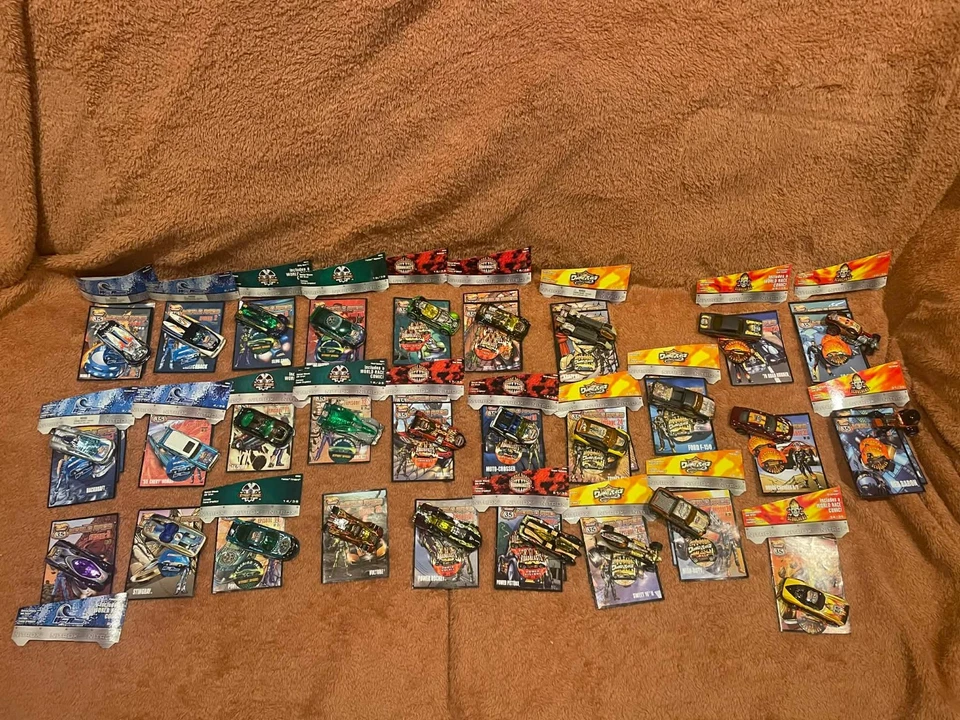 Assorted Hot Wheels World Race Highway 35 Cars w/ Comics and/or Pogs - Image 1 of 4
