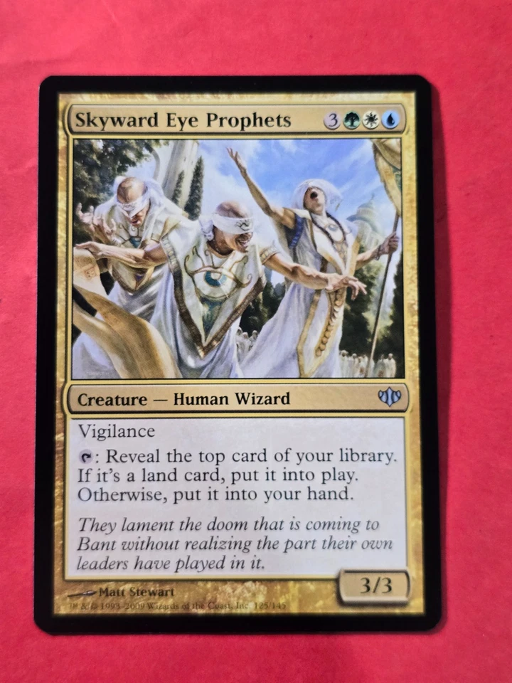 2009 Magic The Gathering Conflux #125 Skyward Eye Prophets, UC, NF, cd1 - Image 1 of 3
