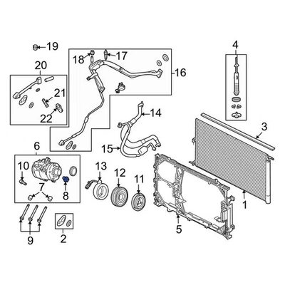For Ford F-150 2009-2014 Ford F65Z19D644AA A/C Compressor Relief Valve Foto 1 de 4