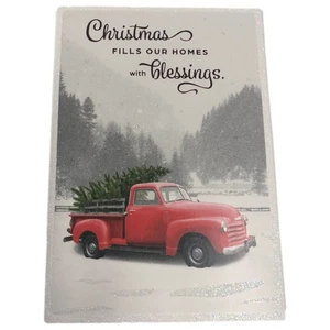 Dayspring Old Red Truck Christian Christmas Cards Glory to God Luke 2:14 - Picture 1 of 2