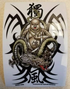 STONE BUDDHA VINYL STICKER BY YUJEAN STICKEMS - Picture 1 of 2