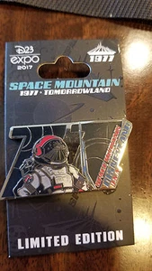 2017 D23 EXPO EXCLUSIVE DISNEY 1977 SPACE MOUNTAIN TOMORROWLAND LE PIN OF 1000 - Picture 1 of 1