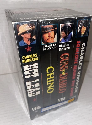 Charles Bronson - At His Toughest (VHS, 2001, 4-Tape Set) Brand New Sealed — 第 1/4 张图片