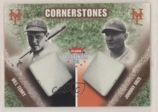 2002 Fleer Platinum Cornerstones Numbered /250 Johnny Mize Bill Terry #1CS HOF