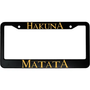 Hakuna Matata Lion King Aluminum Car License Plate Frame FREE SHIPPING - Picture 1 of 6