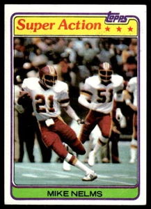 1981 Topps #252 Mike Nelms Washington Redskins - Picture 1 of 2