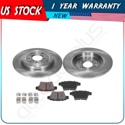 Rear Brake Rotors And Ceramic Pads For Ford Five Hundred Mercury Montego Sable - Image 1 of 4