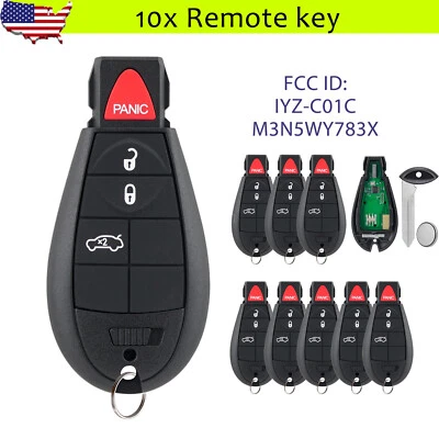 10 For 2008 2009 2010 2011 Dodge Challenger Charger Chrysler 300 Remote Key Fob - Image 1 of 4