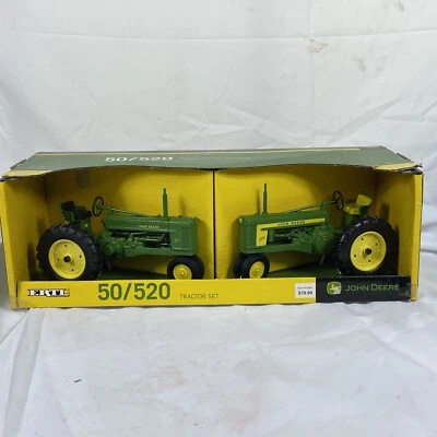 2 John Deere 1:16 Scale Ertl Die Cast Metal Model Tractors 50 & 520 ~New In Box! - Image 1 of 4