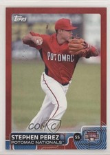 2015 Topps Pro Debut Red Auto /5 Stephen Perez #133 Auto