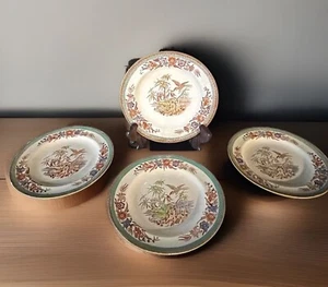Antique Heinrich - H&C - BAMBOO PATTERN Stoneware Dessert Plates - Picture 1 of 5