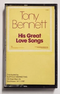 TONY BENNETT His Great Love Songs Cassette Tape  - Picture 1 of 4
