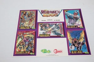 Deathwatch 2000 Promo Cards Uncut Sheet Five Card Set Numbered Shaq Griffey Jr - Bild 1 von 2
