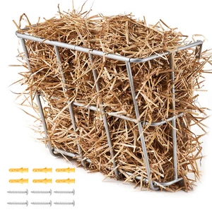 VEVOR Livestock Hay Feeder 18.5 Gallons Wall Mounted Goat Hay Rack for Horses - Picture 1 of 12