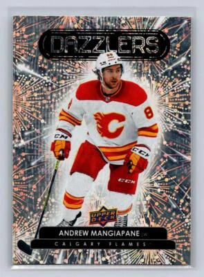 2022-23 Upper Deck S1 #DZ-49 Andrew Mangiapane -Dazzlers Orange-Calgary Flames - Image 1 of 2