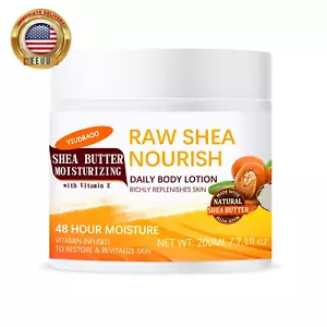 Shea Butter Formula Raw African Shea Butter Balm, Nourishing Body Moisturizer 48 - Picture 1 of 1