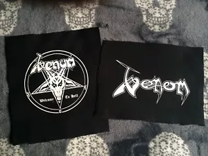Venom Welcome To Hell schwarz Metall Leinwand Patch Krieg mit Satan Gräfin Bathory - Bild 1 von 13