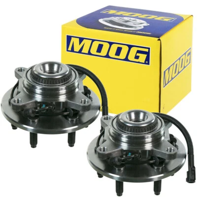 Par de cojinetes de cubo de rueda delantera MOOG para 04-08 Ford F150 06-08 Lincoln Mark LT 4x4 Foto 1 de 4