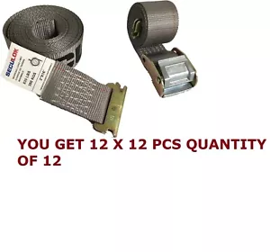 LOT OF 12 Seculok 2"x16' Cam Buckle Straps with Spring Fittings 12 PCS - Bild 1 von 8