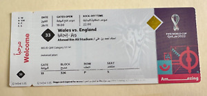 FIFA Qatar 2022 Match# 33 Wales Vs England World Cup Ticket Category 1