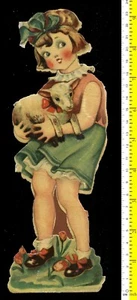 #63581 La niña de Pascua. Cromo vintage para diarios infantiles - Imagen 1 de 2