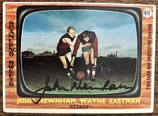 1967 SCANLENS CARD NO 48/72 PERSONALLY HAND SIGNED BY JOHN NEWNHAM FITZROY