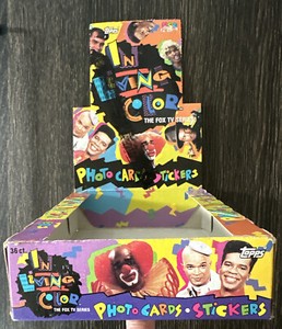 IN LIVING COLOR trading cards BOX ONLY Topps 1992 Fox TV Jamie Foxx Jim Carrey