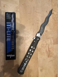 Cold Steel Ti-Lite 6'' Kris Linerlock Dark Earth Folding AUS-10A Knife 26SXK6 - Picture 1 of 6
