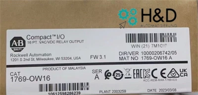 1769-OW16 Allen-Bradley CompactLogix 6 Pt D/O Relay Module Nuevo y Sellado - Imagen 1 de 3