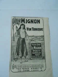 Publicité 1908 Mignon Vin Tonique - Picture 1 of 1