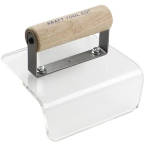 Kraft Tool Plexi-Plastic Concrete Outside Curb & Sidewalk Cove Tool 1" Radius - Picture 1 of 1