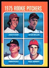 1975 Topps Rookie Pitchers - Jack Kucek/Dyar Miller/Vern Ruhle/Paul Siebert
