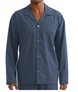 POLO RALPH LAUREN Mens Pajama Shirt Top Button Up Blue Plaid Size XL $44 - NWT - Picture 1 of 4