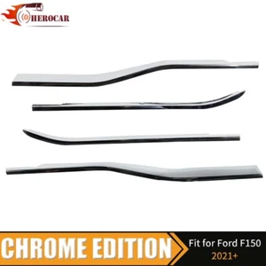 For Ford F150 2021+ Window Bottom Sill Trim Decoration Strips Chrome Accessories - Picture 1 of 9