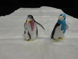 Mini Set Famiglia di Pinguini Porcellana (Padre, Madre e Bambino) 2" - Foto 1 di 5