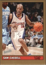 2005-06 Bazooka Gold Los Angeles Clippers Basketball Card #27 Sam Cassell
