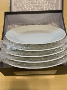 Philippe PH Deshoulieres Blanc De Blanc Teller Schale Porzellan France 5er Set NEU - Bild 1 von 9