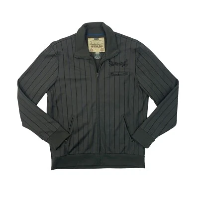 Jaqueta American Rag Masculina Extra Grande Verde Oliva 3 Bolsos Frontais Listrados CIE - Imagem 1 de 4